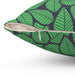 Maison d'Elite Green leaves decorative cushion cover