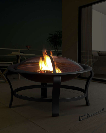 Contemporary Steel Fire Pit for Ultimate Outdoor Enjoyment