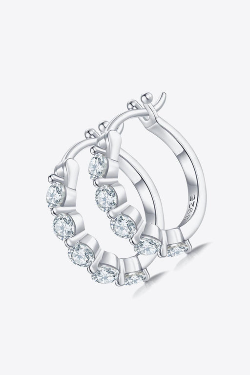 Opulent 1 Carat Lab-Diamond Sterling Silver Earrings