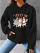 Full Size Waffle-Knit Drawstring Hoodie with Pocket Trendsi