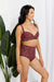 Sunny Twist Front High-Rise Bikini Set in Ochre by Marina West