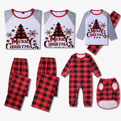 Festive Holiday Cheer Women's Graphic Top and Plaid Pants Set