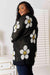 Floral Blossom Button-Up Longline Cardigan