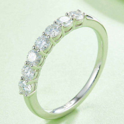 Timeless Beauty Moissanite & Sterling Silver Commitment Ring