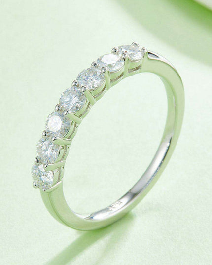 Timeless Beauty Moissanite & Sterling Silver Commitment Ring