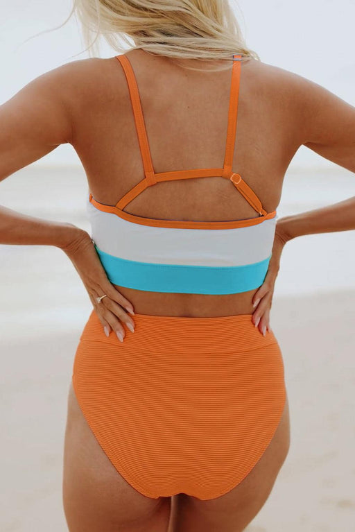 Trendy Beach Beauty High-Waisted Bikini Set
