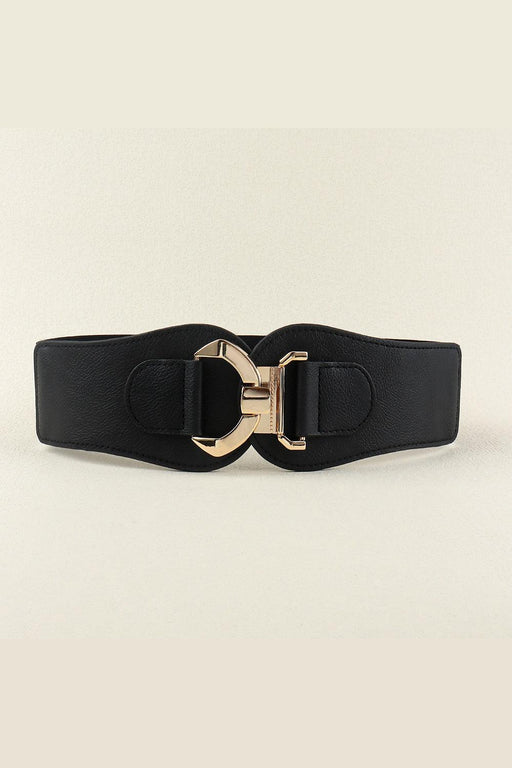 Sophisticated Elastic Belt with Stylish Alloy Buckle
