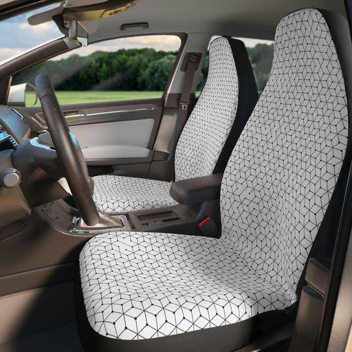 Maison d'Elite Hexagon Unique Car Seat Covers - Set of 2