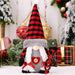Enchanting Plaid Pointed Hat Gnome - Perfect for Home Decoration