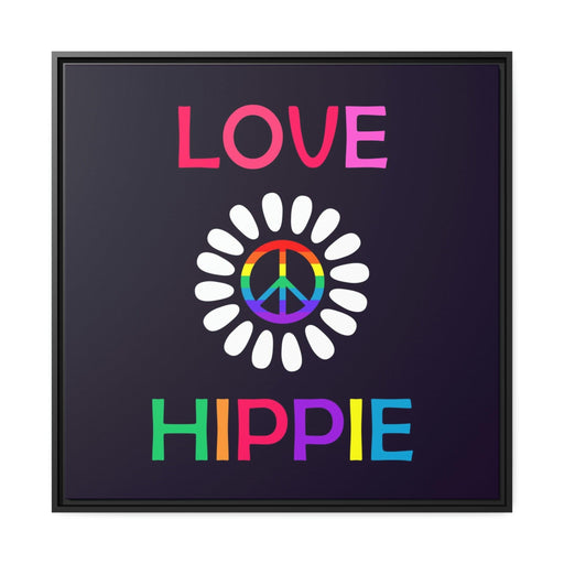 EliteLove Hippie Matte Canvas with Modern Black Pinewood Frame - Home Decor Essential