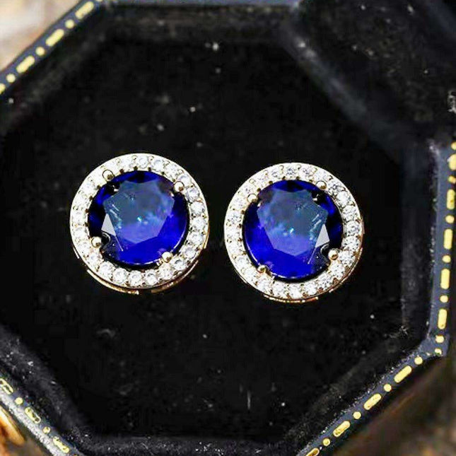 Sophisticated Moissanite & Zircon Platinum-Plated Drop Earrings - 2 Carats Total