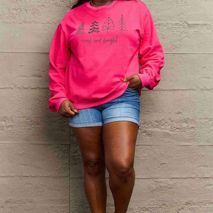 Festive Spirit Cotton Blend Sweatshirt