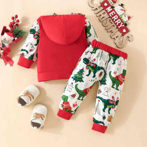 MERRY CHRISTMAS Baby Hoodie and Pants Set