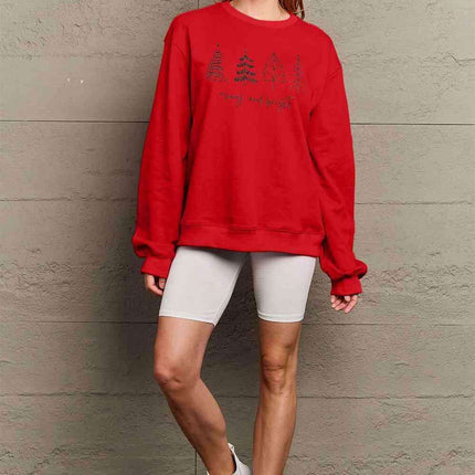 Festive Spirit Cotton Blend Sweatshirt
