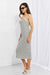 Y2K Striped Sleeveless Midi Beach Dress - Retro Stripes Midi Dress for Fashion-forward Individuals