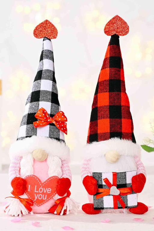 Plaid Pointed Hat Gnome for Mother's Day