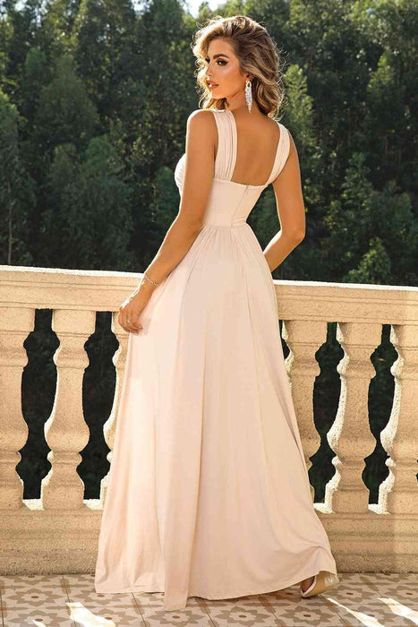Sophisticated Crisscross Maxi Dress | Effortless Elegance & Comfort Blend