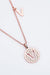 Rose Gold Sterling Silver Moissanite Pendant Necklace - Elegant Glamour
