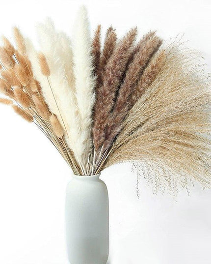Chic Dried Pampa Grass Display - Ideal for Home Styling and Wedding Accents