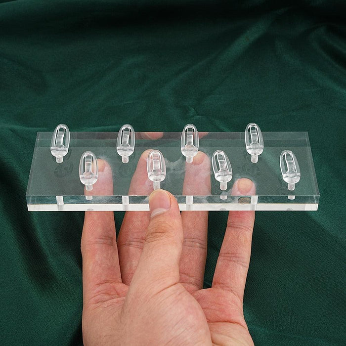 Sophisticated Clear Acrylic Jewelry Display Stand for Rings and Earrings