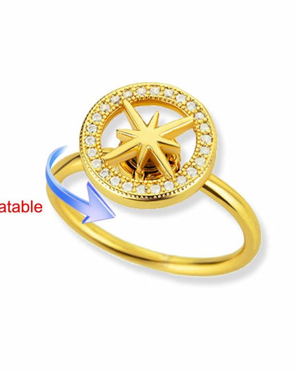 Elegant Four-Leaf Clover Stainless Steel Rings - A Touch of Luck and Style