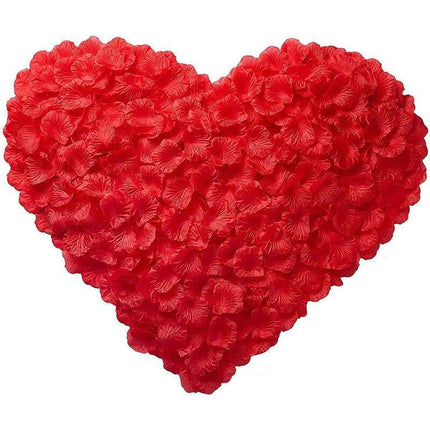 Romantic Elegance Silk Rose Petals Collection: 1000 Lush Red Petals for Memorable Celebrations