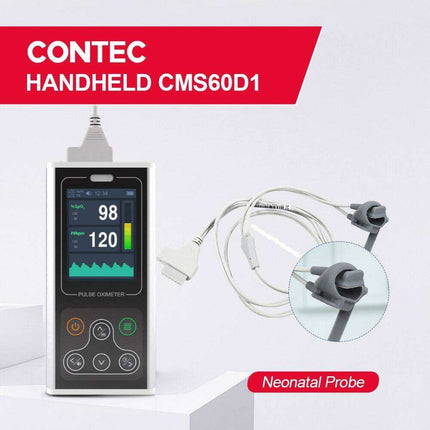 Smart Handheld Pulse Oximeter with Sleep Monitoring - Accurate Heart and Oxygen Level Tracking for All Ages and Pets