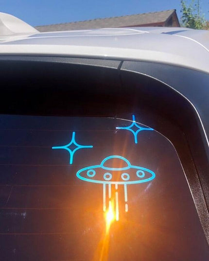 Galactic Voyager UFO Vehicle Decals - Space Alien Stickers