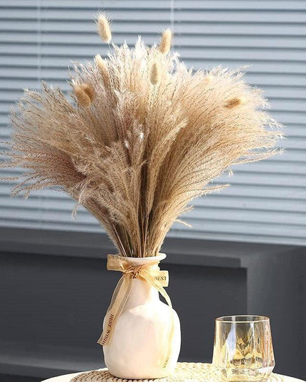 Chic Dried Pampa Grass Display - Ideal for Home Styling and Wedding Accents