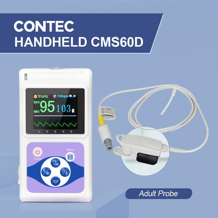 Handheld Pulse Oximeter with Sleep Monitoring for Adults, Children, and Pets - Accurate Heart Rate and Oxygen Monitor