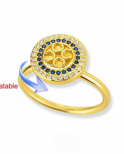 Elegant Four-Leaf Clover Stainless Steel Rings - A Touch of Luck and Style