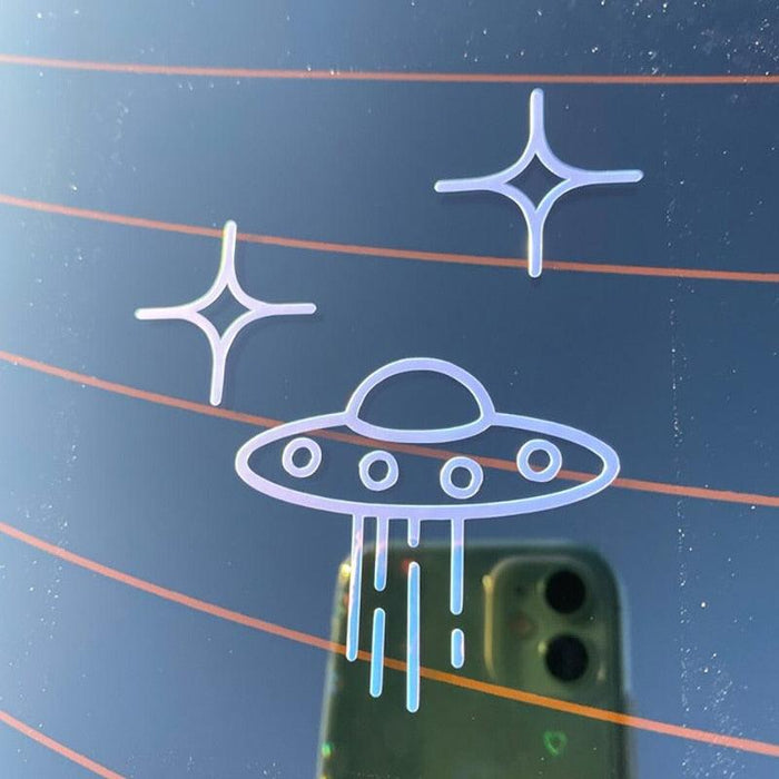 UFO Alien Spaceship Vehicle Decals - Personalized Waterproof Stickers