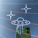 UFO Alien Spaceship Vehicle Decals - Personalized Waterproof Stickers