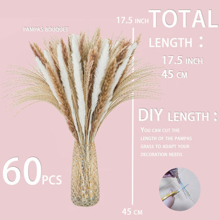 Boho-Inspired Pampas Grass Arrangement: Perfect for Weddings and Home Styling