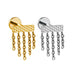 Titanium Tassel Hammer Lip Ring: Premium Body Jewelry for Piercing Aficionados
