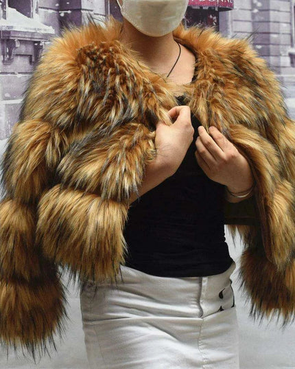 Luxe Faux Fur Winter Coat | Chic Women's Outerwear