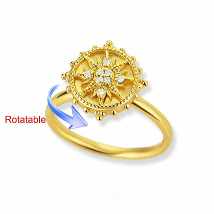 Elegant Four-Leaf Clover Stainless Steel Rings - A Touch of Luck and Style