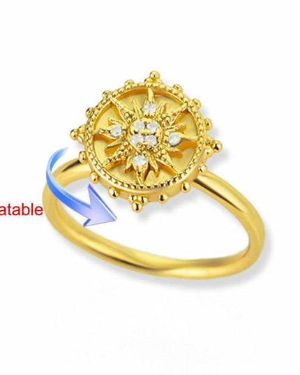 Elegant Four-Leaf Clover Stainless Steel Rings - A Touch of Luck and Style