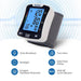 Portable Wrist Blood Pressure Monitor with Big LED Display and Irregular Heartbeat Detection