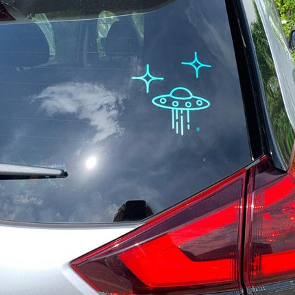 Galactic Voyager UFO Vehicle Decals - Space Alien Stickers