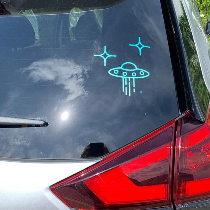 Interstellar Spaceship Decals - Premium Eco-Friendly Alien Stickers