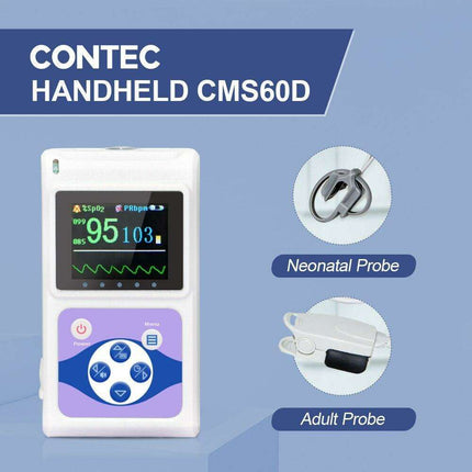 Smart Handheld Pulse Oximeter with Sleep Monitoring - Accurate Heart and Oxygen Level Tracking for All Ages and Pets