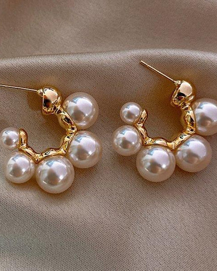 Delightful Gold Cupid Angel Stud Earrings - Elegant Women's Accessory