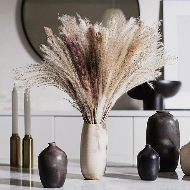 Chic Dried Pampa Grass Display - Ideal for Home Styling and Wedding Accents