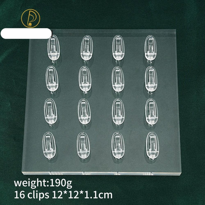 Sophisticated Clear Acrylic Jewelry Display Stand for Rings and Earrings