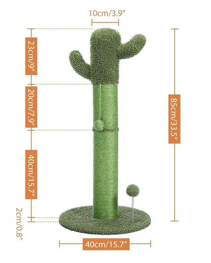Elegant Cactus Cat Retreat - Luxurious Climber for Stylish Felines