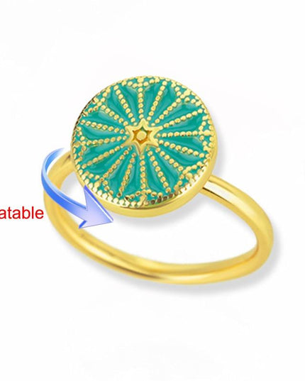 Elegant Four-Leaf Clover Stainless Steel Rings - A Touch of Luck and Style