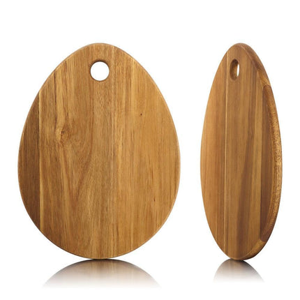 Acacia Wood Teardrop Cutting Board - Chic Kitchen Essential - Très Elite