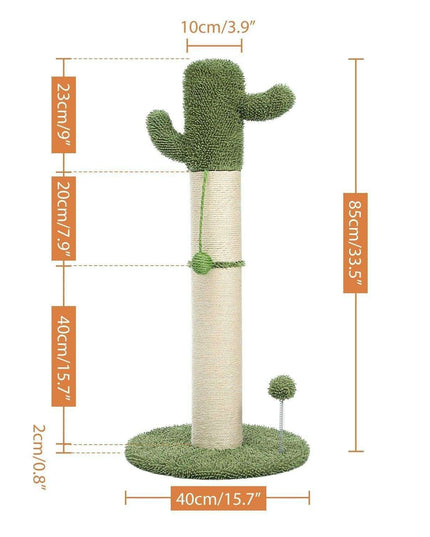 Elegant Cactus Cat Retreat - Luxurious Climber for Stylish Felines
