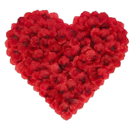 Romantic Elegance Silk Rose Petals Collection: 1000 Lush Red Petals for Memorable Celebrations